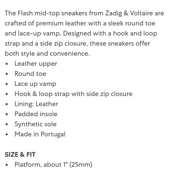 ZADIG & VOLTAIRE White High-Top Sneakers - Picture 9 of 10